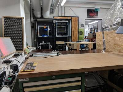 TP-Druckerschrank gefüllt