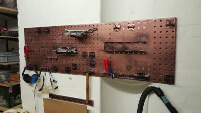Steampunk-Werkzeugwand